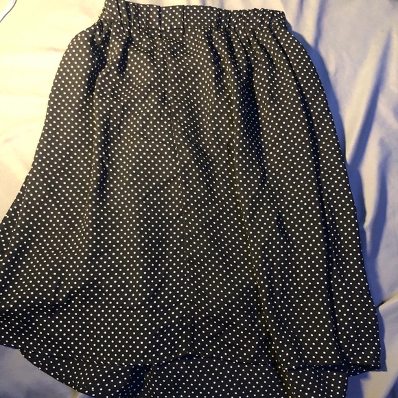 Black with white Polkadot “Renee C.” Skirt - Picture 5 of 6